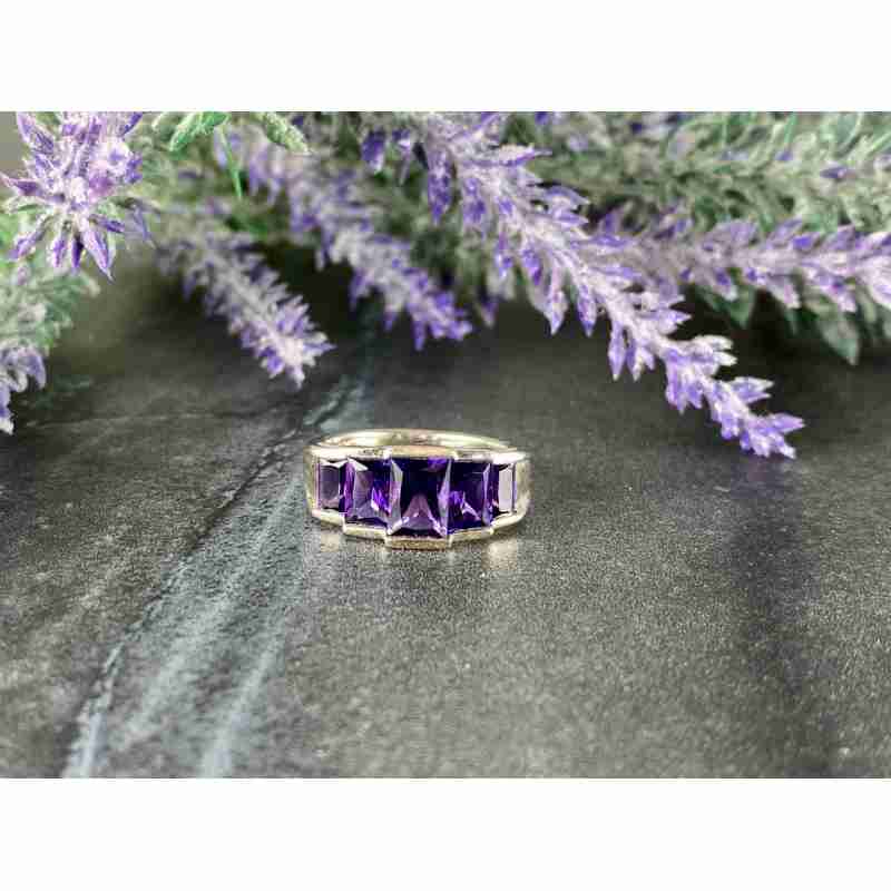 Sky Jewelry Серебряное кольцо с Аметистом  *Волшебство*