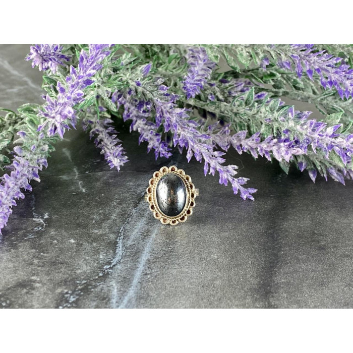 Sky Jewelry Винтажное Серебряное кольцо с Гематитом