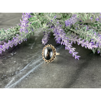 Sky Jewelry Винтажное Серебряное кольцо с Гематитом