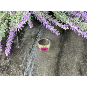 Sky Jewelry Серебряное кольцо с Розовым Топазом и Фианитами