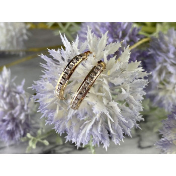 Sky Jewelry Золотые Серьги 14К (585 проба)  с  Бриллиантами