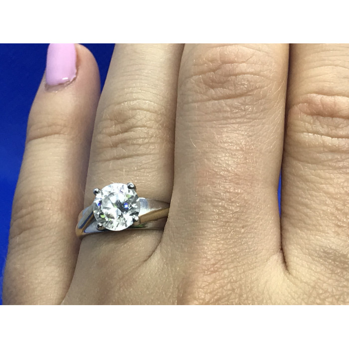 Sky Jewelry Серебряное кольцо с фианитом