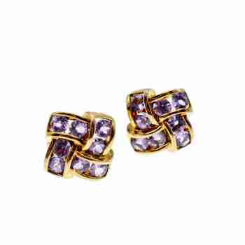 Sky Jewelry Золотые Серьги  с Танзанитом 10К (417 проба)
