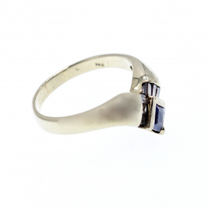 Sky Jewelry Золотое кольцо с Танзанитом и Бриллиантами