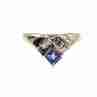 Sky Jewelry Золотое кольцо с Танзанитом и Бриллиантами