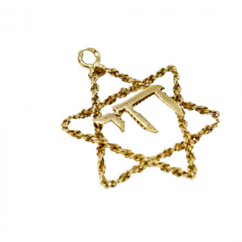 Sky Jewelry Золотой кулон Звезда Давида