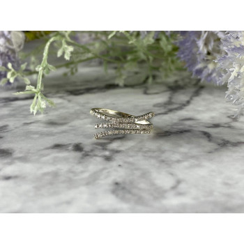 Sky Jewelry Золотое Кольцо 14К (585 проба) с Бриллиантами *Сияние Алмаза*