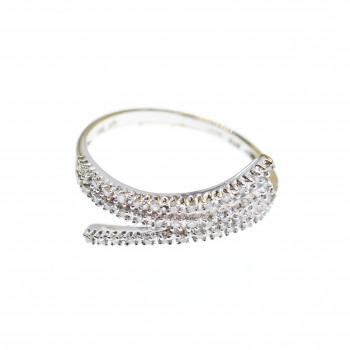 Sky Jewelry Золотое Кольцо 14К (585 проба) с Бриллиантами *Сияние Алмаза*