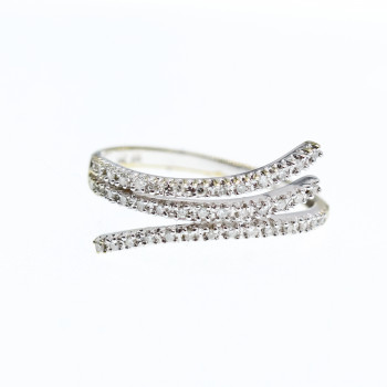 Sky Jewelry Золотое Кольцо 14К (585 проба) с Бриллиантами *Сияние Алмаза*