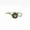 Sky Jewelry Золотое кольцо с Сапфирами и Бриллиантом   10К (417 проба)