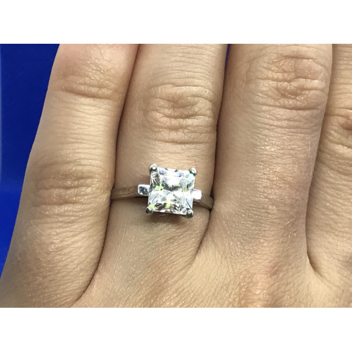 Sky Jewelry Серебряное кольцо с Фианитом