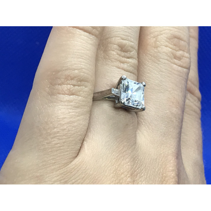 Sky Jewelry Серебряное кольцо с Фианитом