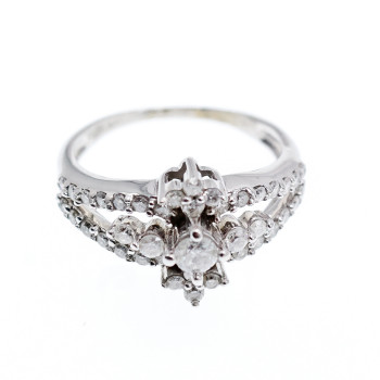 Sky Jewelry Золотое кольцо 14К (585 проба) с Бриллиантами