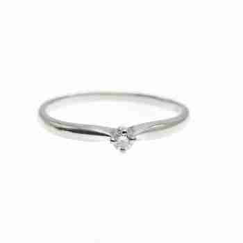 Sky Jewelry Золотое кольцо 10К (417 проба) с Бриллиантом