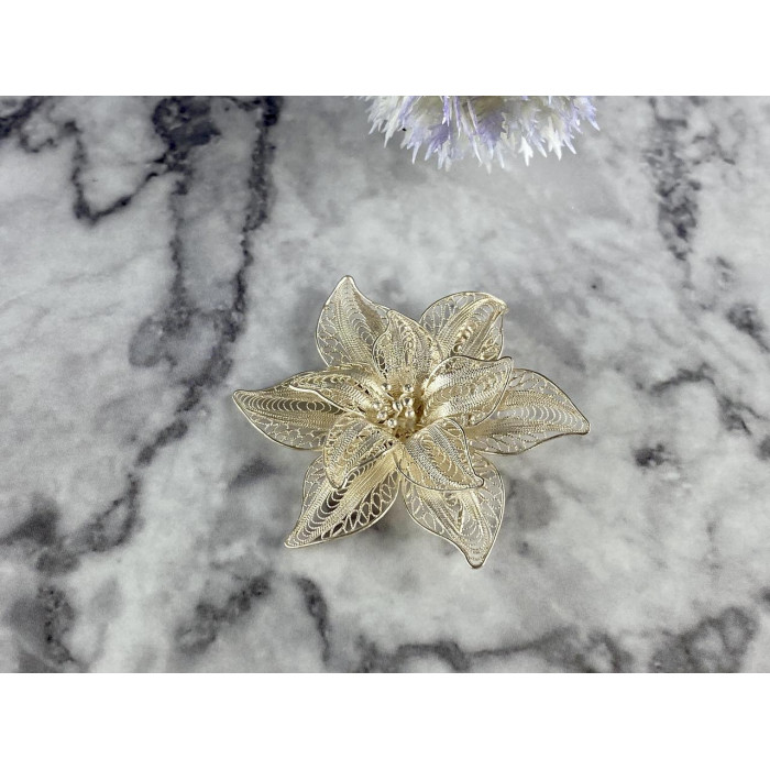 Sky Jewelry Серебряная брошь 925 проба *Женственность