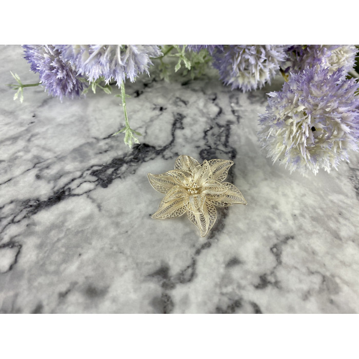 Sky Jewelry Серебряная брошь 925 проба *Женственность