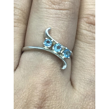 Sky Jewelry Sterling Silver кольцо с голубой Шпинелью