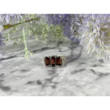 Sky Jewelry Винтажное Серебряное кольцо 925 проба с Альмандином