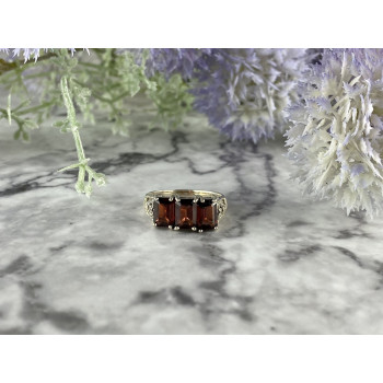 Sky Jewelry Винтажное Серебряное кольцо 925 проба с Альмандином