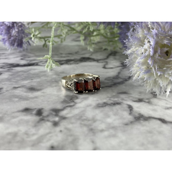 Sky Jewelry Винтажное Серебряное кольцо 925 проба с Альмандином