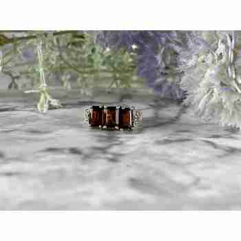 Sky Jewelry Винтажное Серебряное кольцо 925 проба с Альмандином