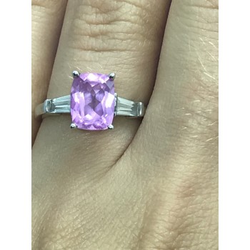 Sky Jewelry Серебряное кольцо с розовым топазом