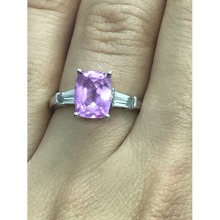 Sky Jewelry Серебряное кольцо с розовым топазом