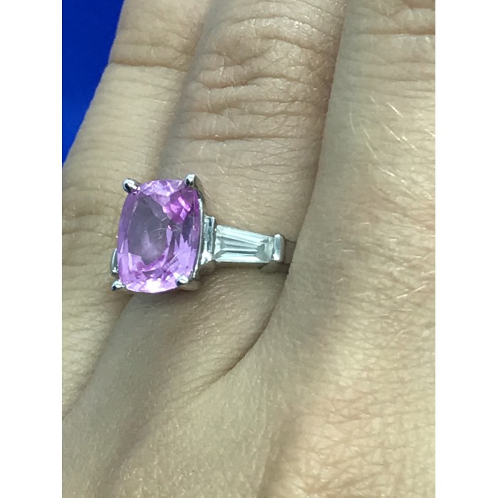 Sky Jewelry Серебряное кольцо с розовым топазом