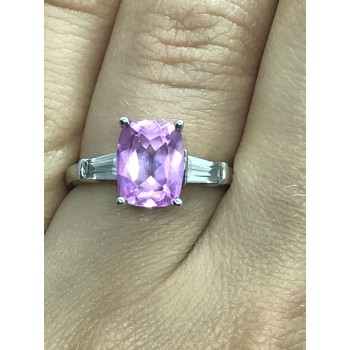 Sky Jewelry Серебряное кольцо с розовым топазом