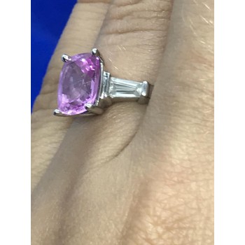 Sky Jewelry Серебряное кольцо с розовым топазом