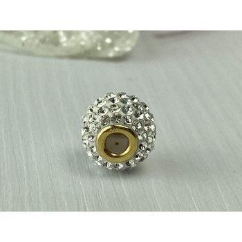 Sky Jewelry Золотая бусина Шарм с Фианитами 14К (585 проба)