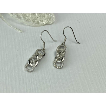 Sky Jewelry Серебряные Серьги с Фианитами  925 проба