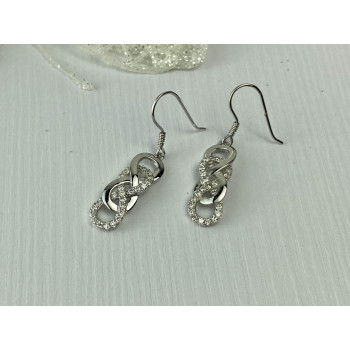 Sky Jewelry Серебряные Серьги с Фианитами  925 проба