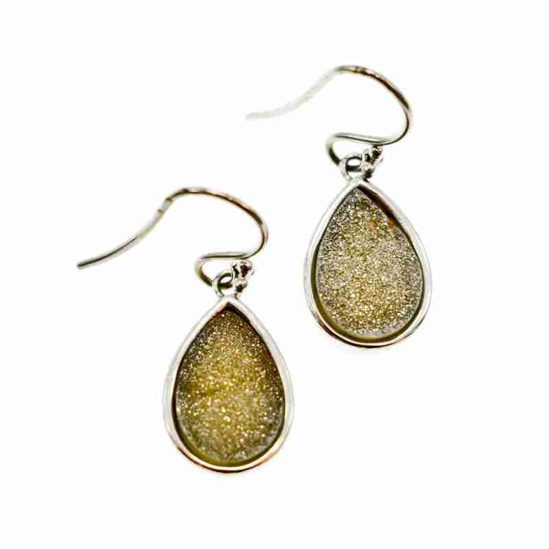 Sky Jewelry Серебряные серьги 925 проба с Марказитом *Капля