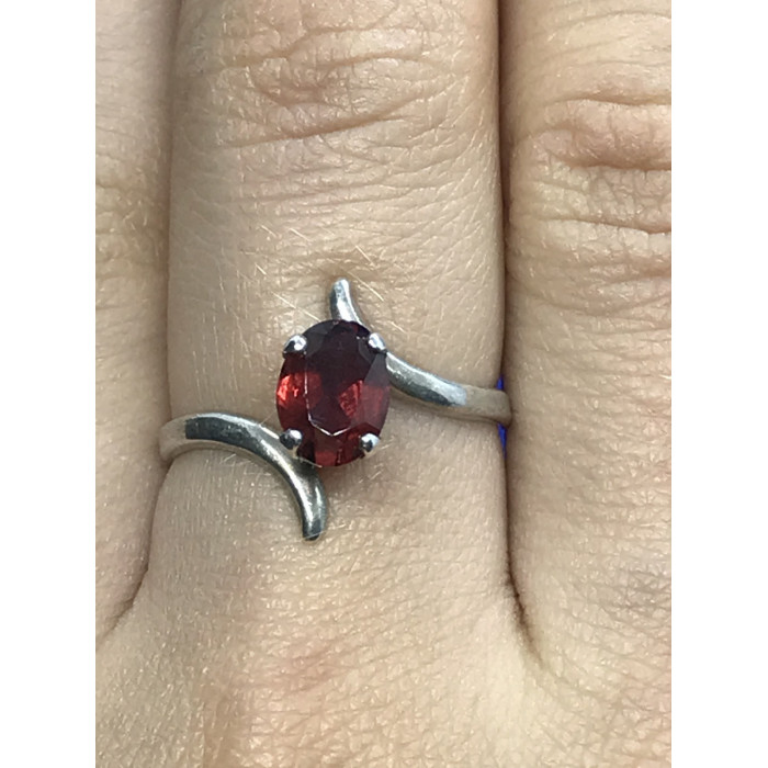 Sky Jewelry Sterling Silver кольцо с гранатом