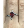 Sky Jewelry Sterling Silver кольцо с гранатом