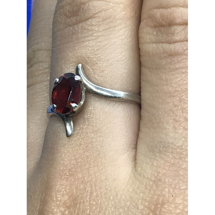 Sky Jewelry Sterling Silver кольцо с гранатом