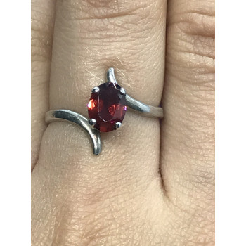 Sky Jewelry Sterling Silver кольцо с гранатом