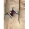 Sky Jewelry Sterling Silver кольцо с гранатом