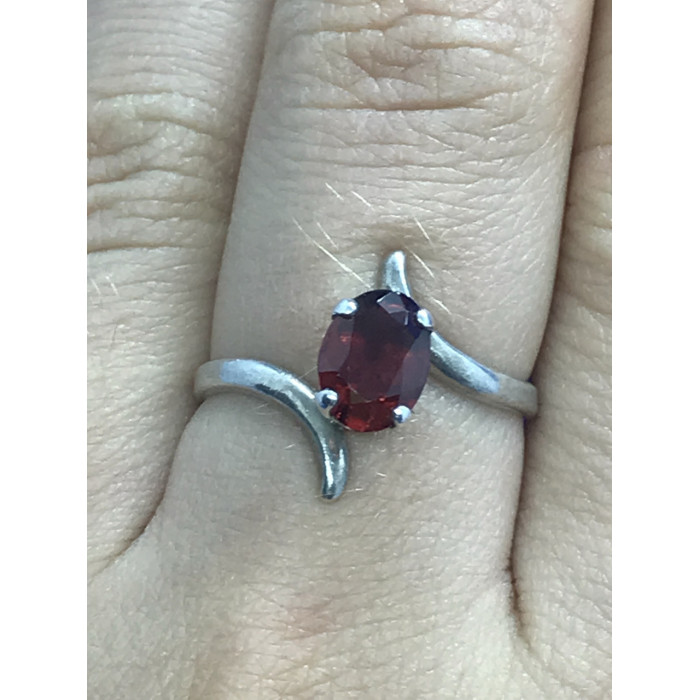 Sky Jewelry Sterling Silver кольцо с гранатом