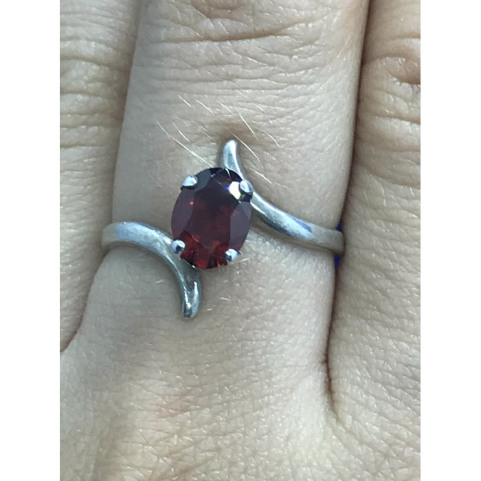 Sky Jewelry Sterling Silver кольцо с гранатом