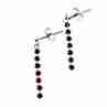 Sky Jewelry Серебряные серьги с Альмандином