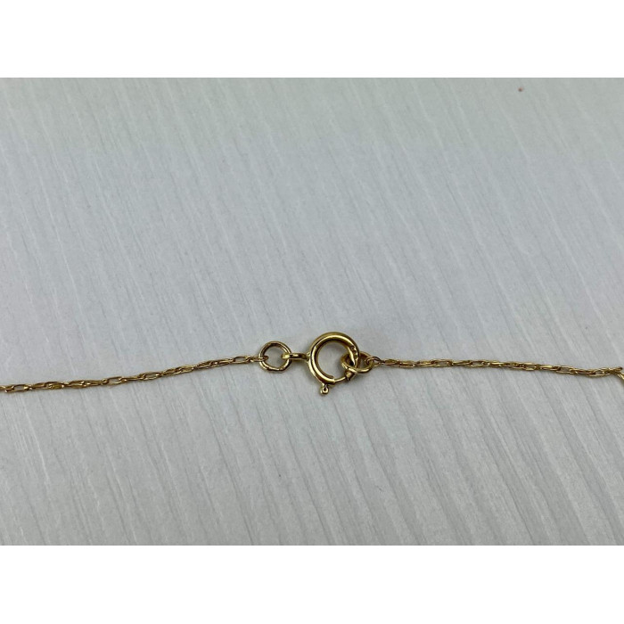 Sky Jewelry Золотая цепочка с кулоном Альмандин и Бриллиант *Сердце