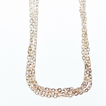 Sky Jewelry Серебряное Ожерелье *3 Цепочки*