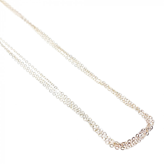 Sky Jewelry Серебряное Ожерелье *3 Цепочки*