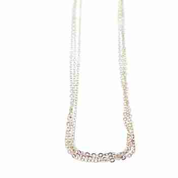 Sky Jewelry Серебряное Ожерелье *3 Цепочки