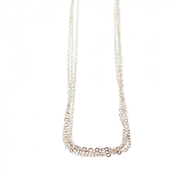 Sky Jewelry Серебряное Ожерелье *3 Цепочки*