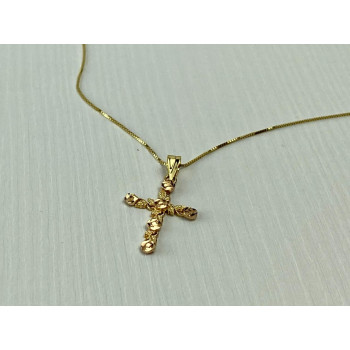 Sky Jewelry Золотая цепочка с Крестиком  14К (585 проба)  Италия
