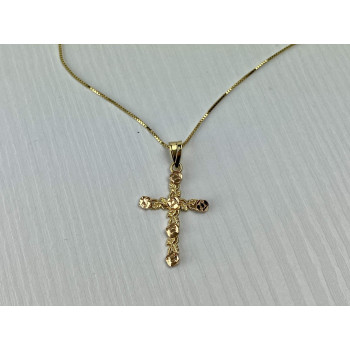 Sky Jewelry Золотая цепочка с Крестиком  14К (585 проба)  Италия