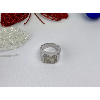 Sky Jewelry Мужское Серебряное Кольцо 925 проба с Фианитами